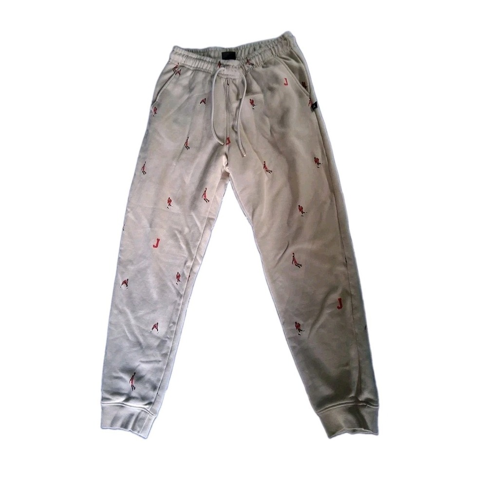 Air Jordan Mens Medium Fleece Jogger Sweat Pants All over Print